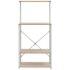 vidaXL Microwave Cabinet White and Oak 60x39.6x123 cm Engineered Wood - Image 3
