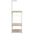 vidaXL Microwave Cabinet White and Oak 60x39.6x123 cm Engineered Wood - Image 4