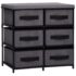 vidaXL Storage Cabinet with 6 Drawers 55x29x55 cm Grey Steel