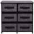 vidaXL Storage Cabinet with 6 Drawers 55x29x55 cm Grey Steel - Image 3