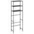 vidaXL 3-Tier Storage Rack over Toilet Black 53x28x169 cm - Image 2