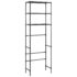 vidaXL 3-Tier Storage Rack over Toilet Black 53x28x169 cm - Image 6