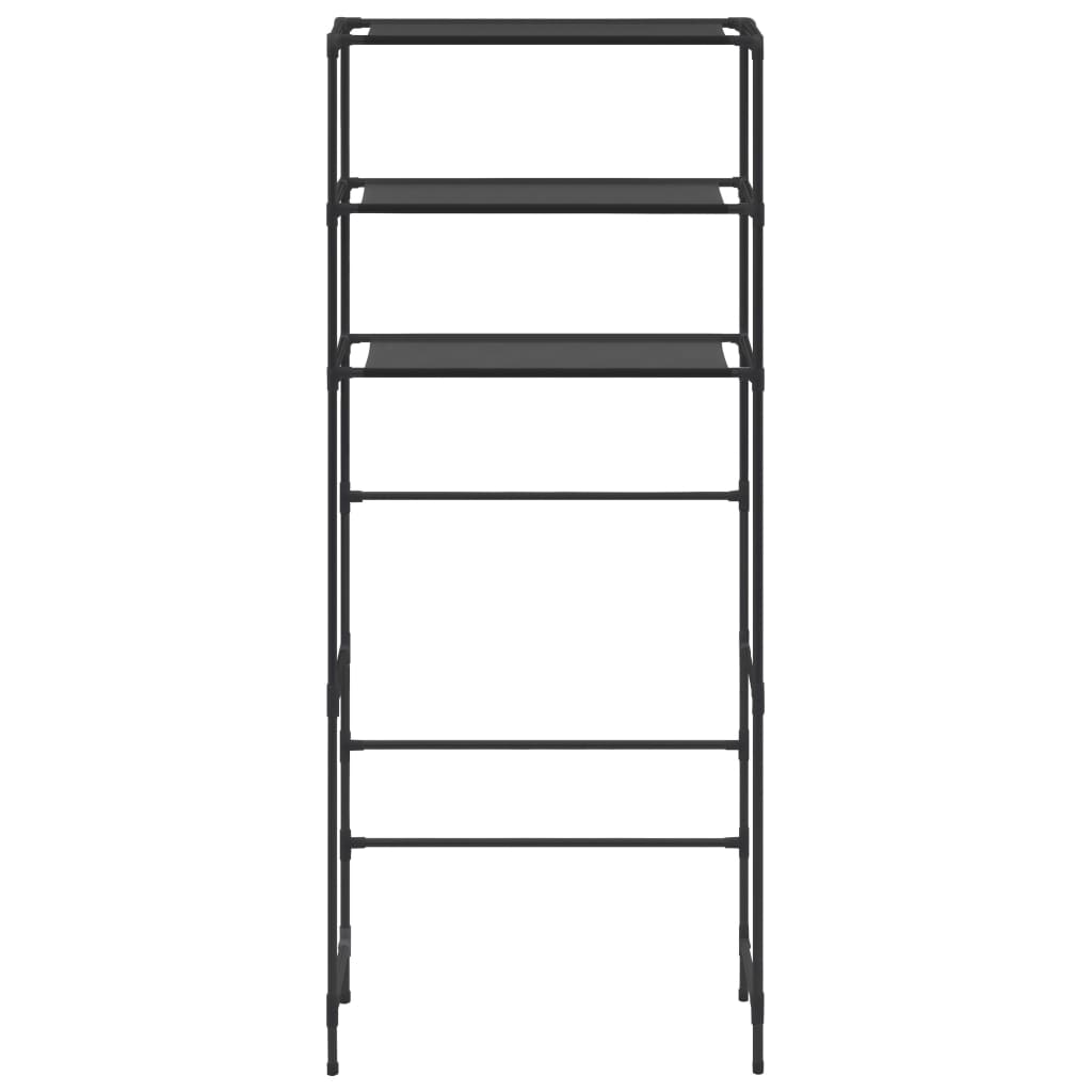 8719883890999_g_en_hd_1 vidaXL 3-Tier Storage Rack over Laundry Machine Black 69x28x169 cm - Image 4