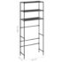 vidaXL 3-Tier Storage Rack over Laundry Machine Black 69x28x169 cm - Image 9