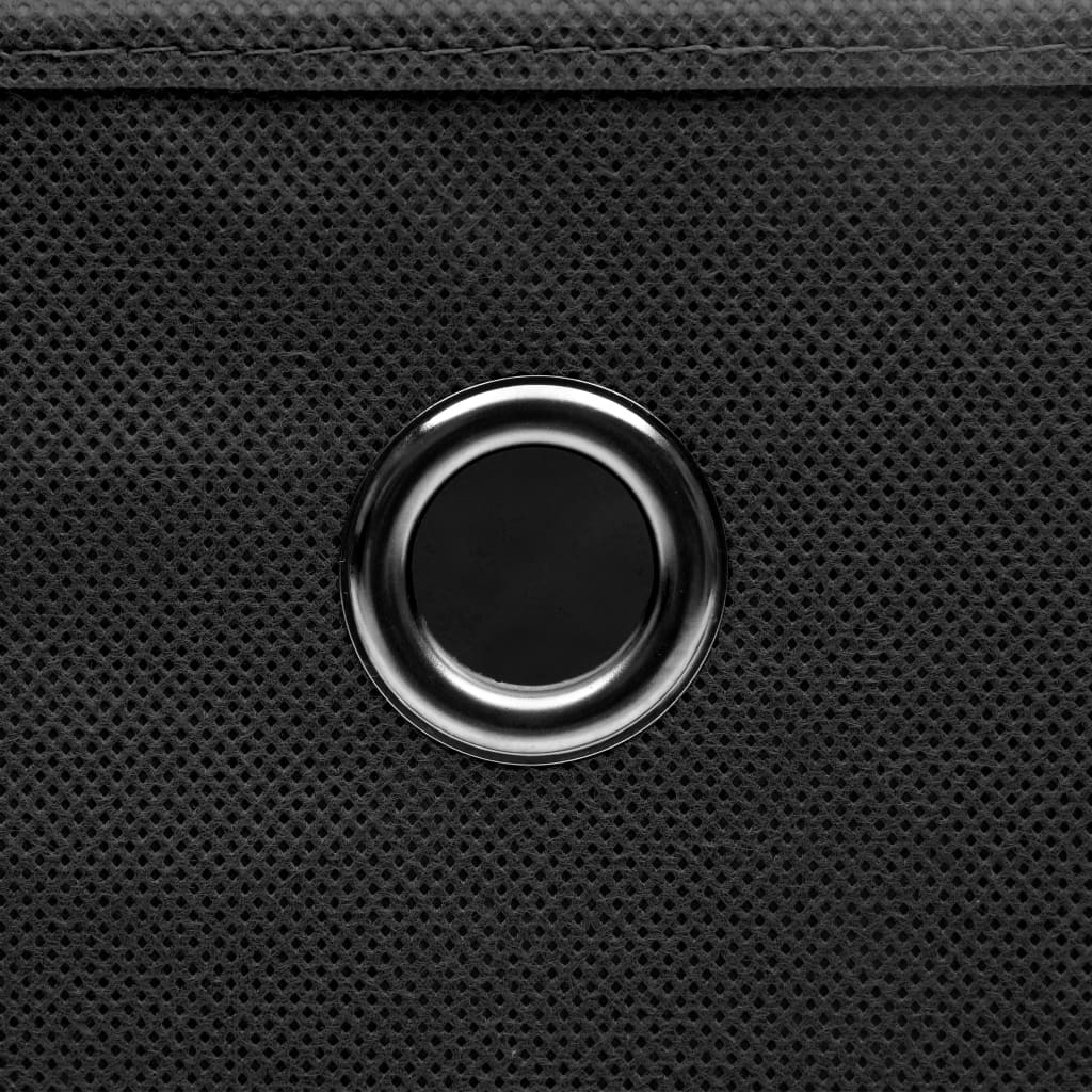 8719883891026_g_en_hd_4 vidaXL Storage Boxes with Lids 4 pcs Black 32x32x32 cm Fabric - Image 5