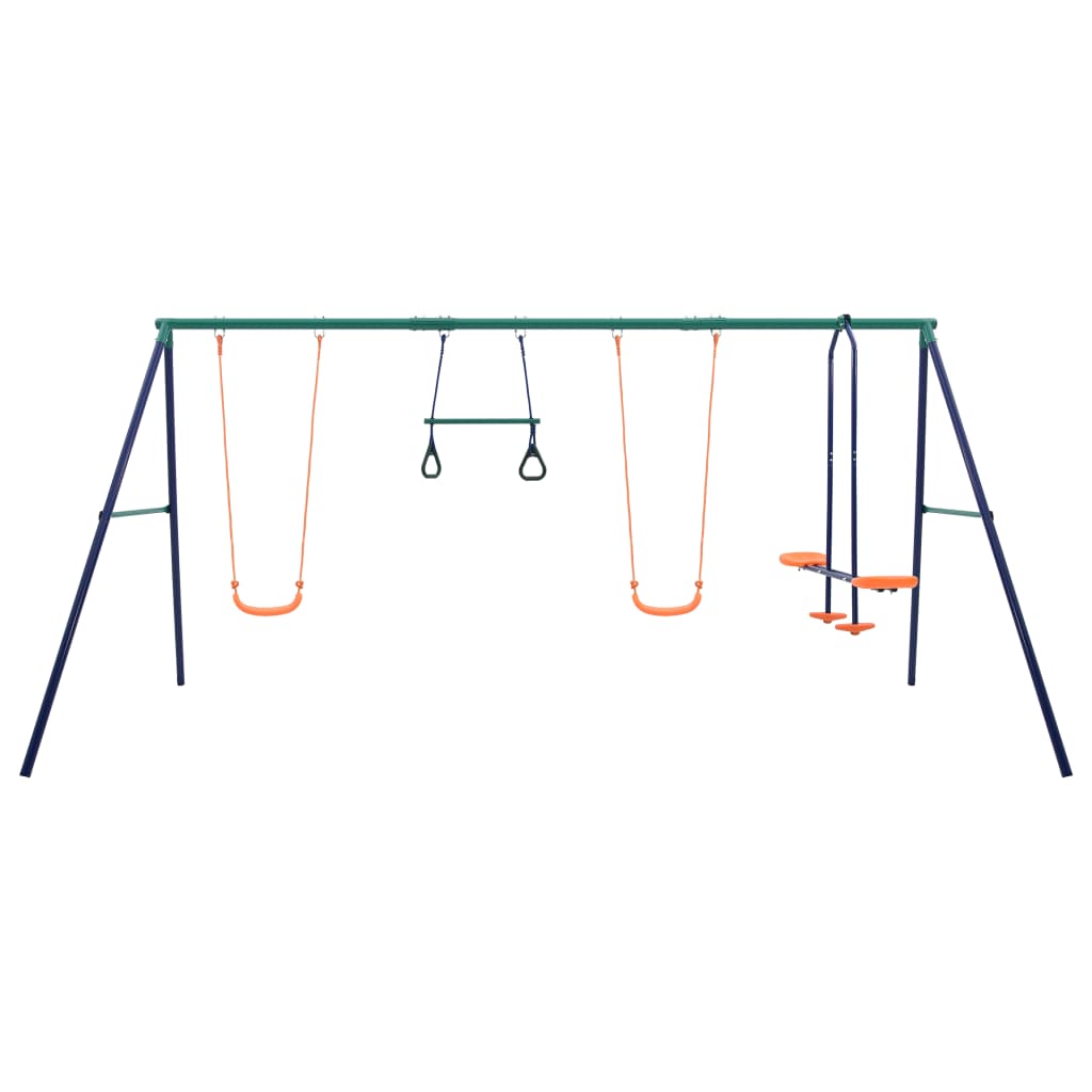 8719883891460_g_en_hd_1 vidaXL Swing Set with Gymnastic Rings and 4 Seats Steel - Image 2