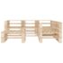 vidaXL 6 Piece Garden Lounge Set Pallets Wood - Image 2