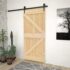 vidaXL Door 80x210 cm Solid Pine Wood
