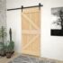 vidaXL Door 90x210 cm Solid Pine Wood