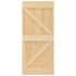 vidaXL Door 100x210 cm Solid Pine Wood - Image 2
