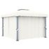 vidaXL Gazebo with Curtain 3x3 m Cream White Aluminium