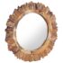 vidaXL Wall Mirror 60 cm Teak Round - Image 2