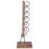 vidaXL Wine Rack for 6 Bottles 35x35x100 cm Solid Teak Wood - Image 4