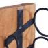 vidaXL Wine Rack for 6 Bottles 35x35x100 cm Solid Teak Wood - Image 6