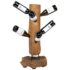 vidaXL Wine Rack for 8 Bottles 40x30x80 cm Solid Teak Wood - Image 2