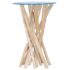 vidaXL Coffee Table with Glass Top 35x35x50 cm Solid Teak Wood