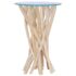 vidaXL Coffee Table with Glass Top 35x35x50 cm Solid Teak Wood - Image 6