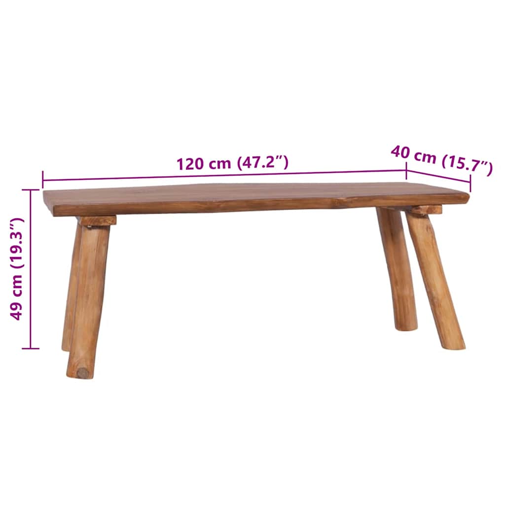 8719883911120_g_en_hd_5 vidaXL Garden Bench 120 cm Solid Teak Wood - Image 6