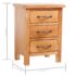 vidaXL Nightstands 2 pcs 40x30x54 cm Solid Oak Wood - Image 7