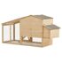 vidaXL Chicken Cage Solid Pine Wood 178x67x92 cm - Image 4