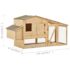 vidaXL Chicken Cage Solid Pine Wood 178x67x92 cm - Image 7