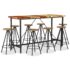 vidaXL 9 Piece Bar Set Solid Reclaimed Wood