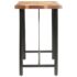 vidaXL 9 Piece Bar Set Solid Reclaimed Wood Genuine Leather & Canvas - Image 4