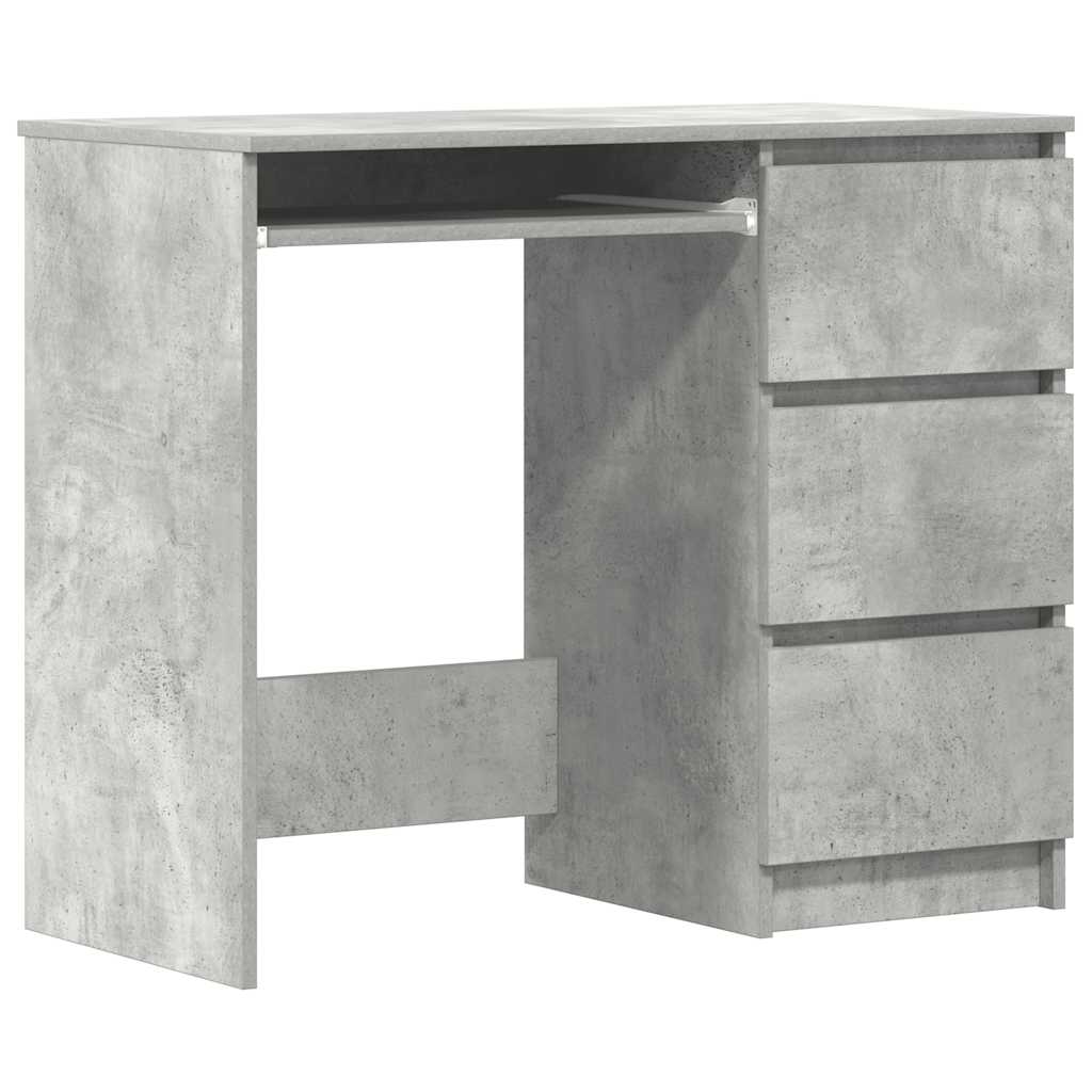 8719883914398_a_en_hd_1 vidaXL Desk Concrete Grey 90x45x76 cm Engineered Wood - Image 2