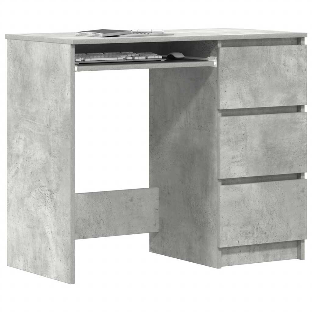 8719883914398_g_en_hd_2 vidaXL Desk Concrete Grey 90x45x76 cm Engineered Wood - Image 4