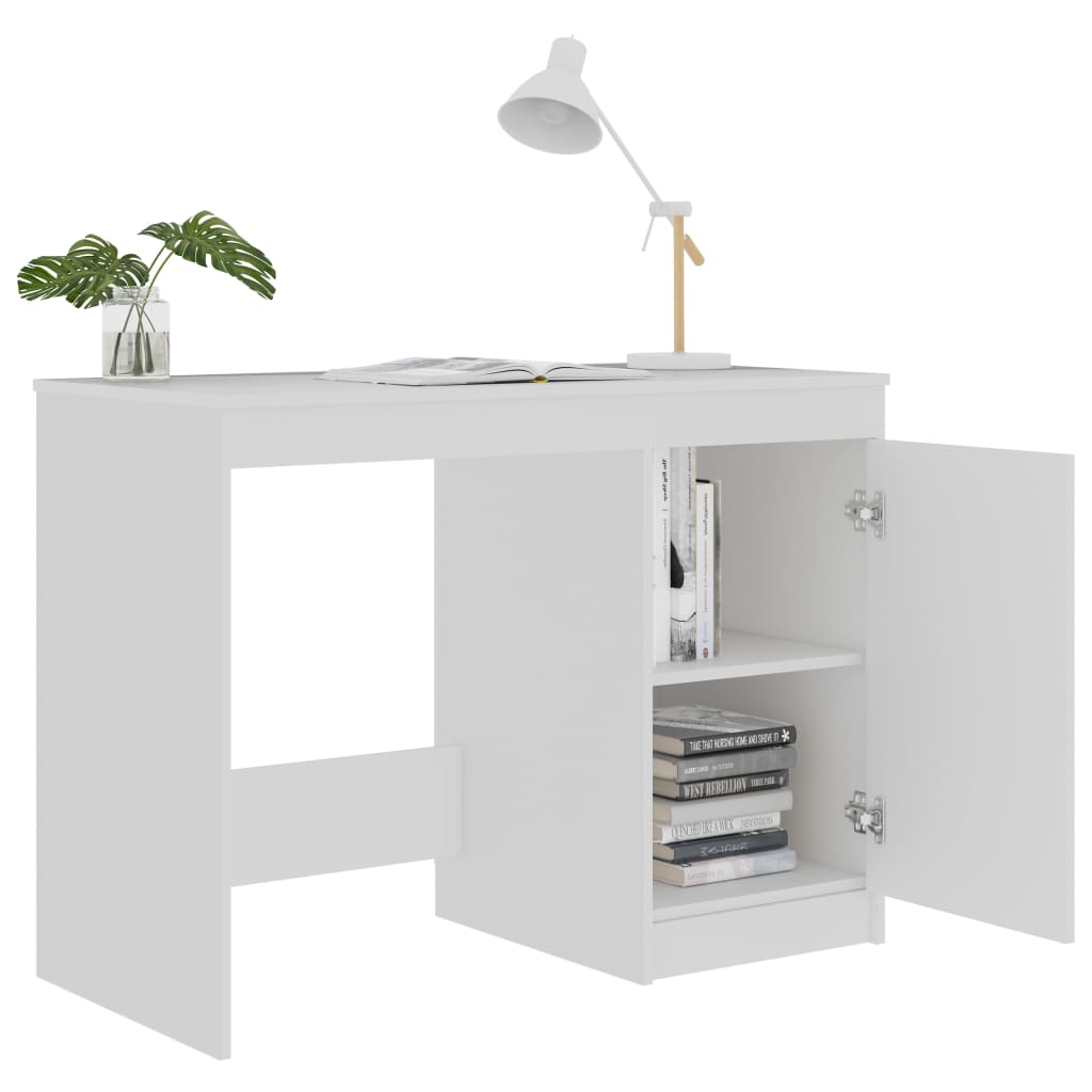 8719883914985_g_en_hd_4 vidaXL Desk White 100x50x76 cm Engineered Wood - Image 6