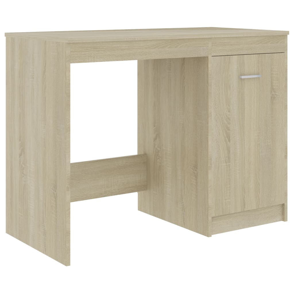 8719883915012_a_en_hd_1 vidaXL Desk Sonoma Oak 100x50x76 cm Engineered Wood - Image 2