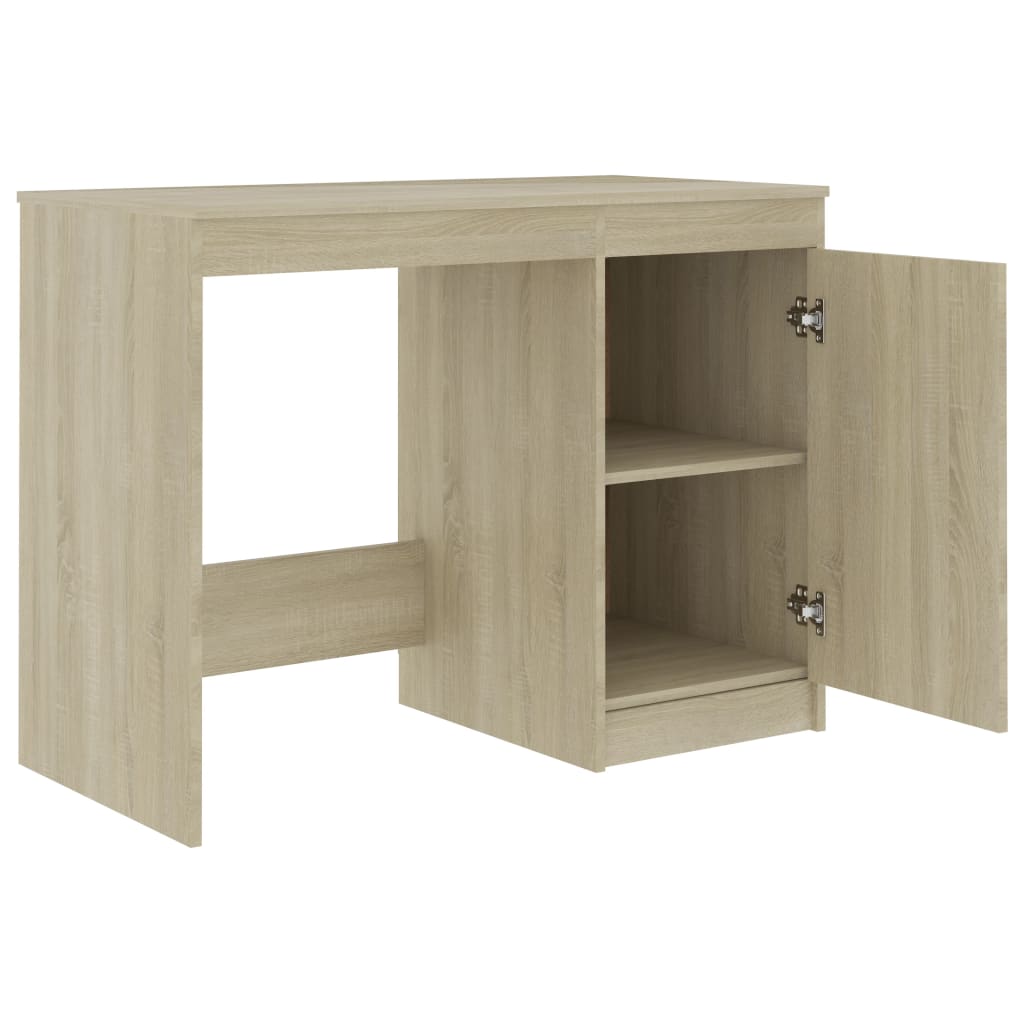 8719883915012_g_en_hd_2 vidaXL Desk Sonoma Oak 100x50x76 cm Engineered Wood - Image 4
