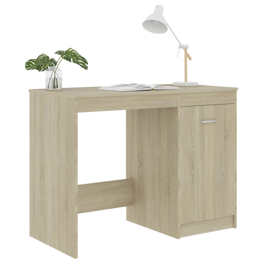 8719883915012_g_en_hd_3 vidaXL Desk Sonoma Oak 100x50x76 cm Engineered Wood - Image 5