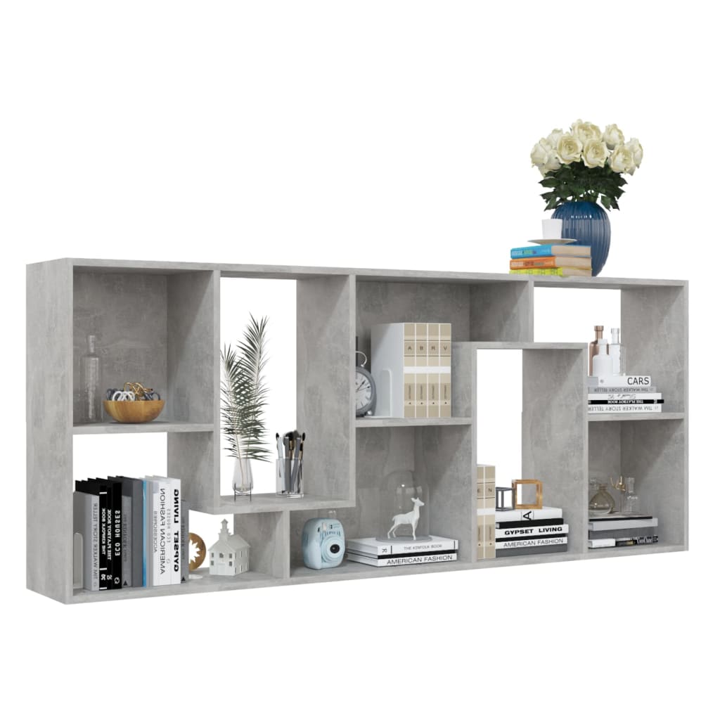 8719883915838_g_en_hd_3 vidaXL Book Cabinet Concrete Grey 67x24x161 cm Engineered Wood - Image 6