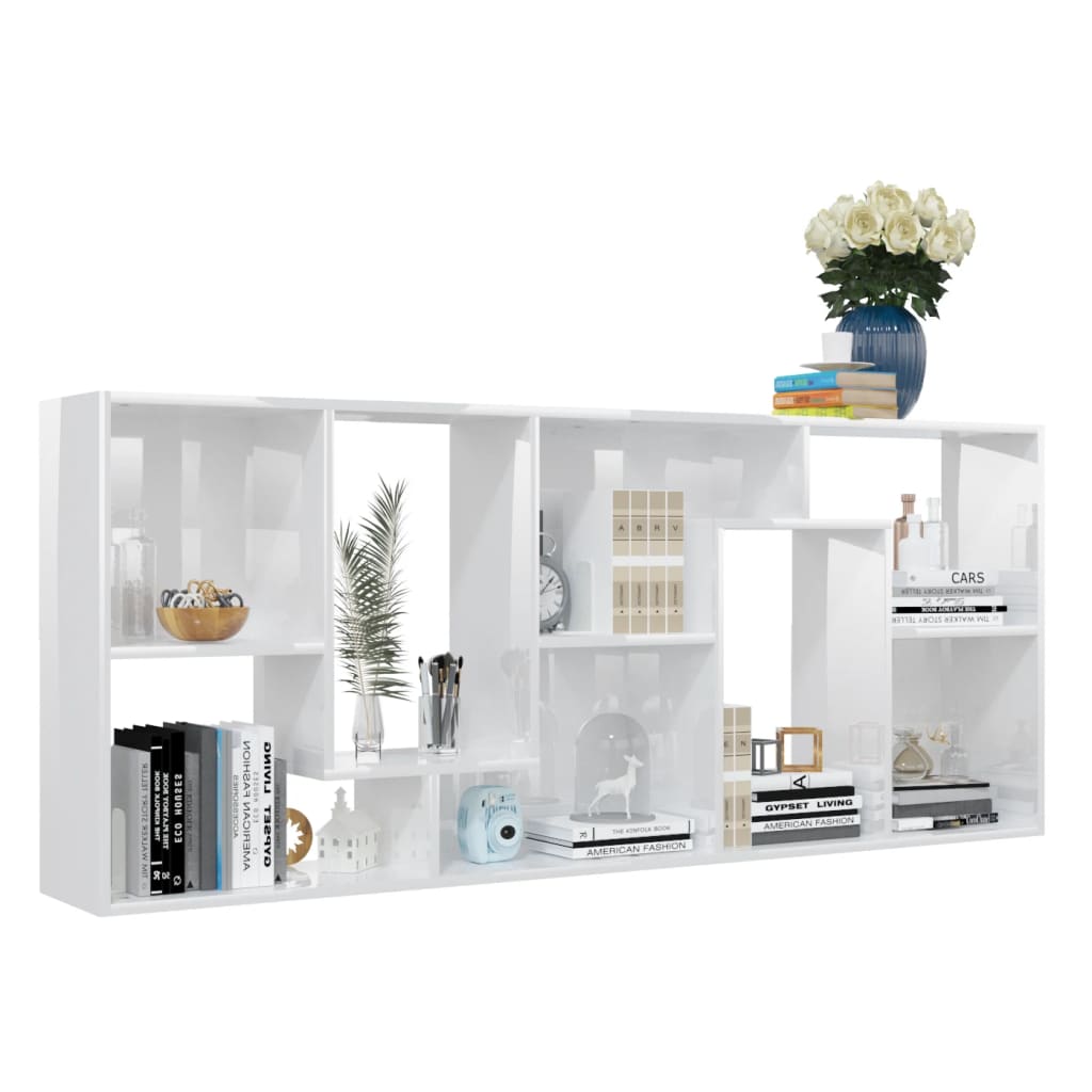 8719883915852_g_en_hd_3 vidaXL Book Cabinet High Gloss White 67x24x161 cm Engineered Wood - Image 6