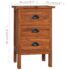 vidaXL Bedside Cabinet 40x35x60 cm Solid Teak Wood - Image 11
