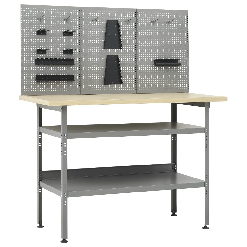 8719883919355_g_en_hd_1 vidaXL Workbench with Three Wall Panels - Image 2