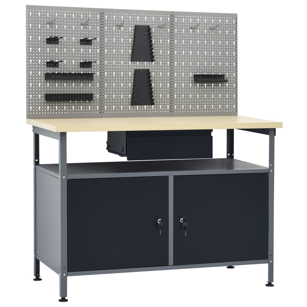 8719883919362_g_en_hd_1 vidaXL Workbench with Three Wall Panels - Image 2
