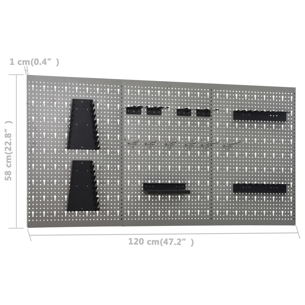 8719883919362_g_en_hd_3 vidaXL Workbench with Three Wall Panels - Image 5
