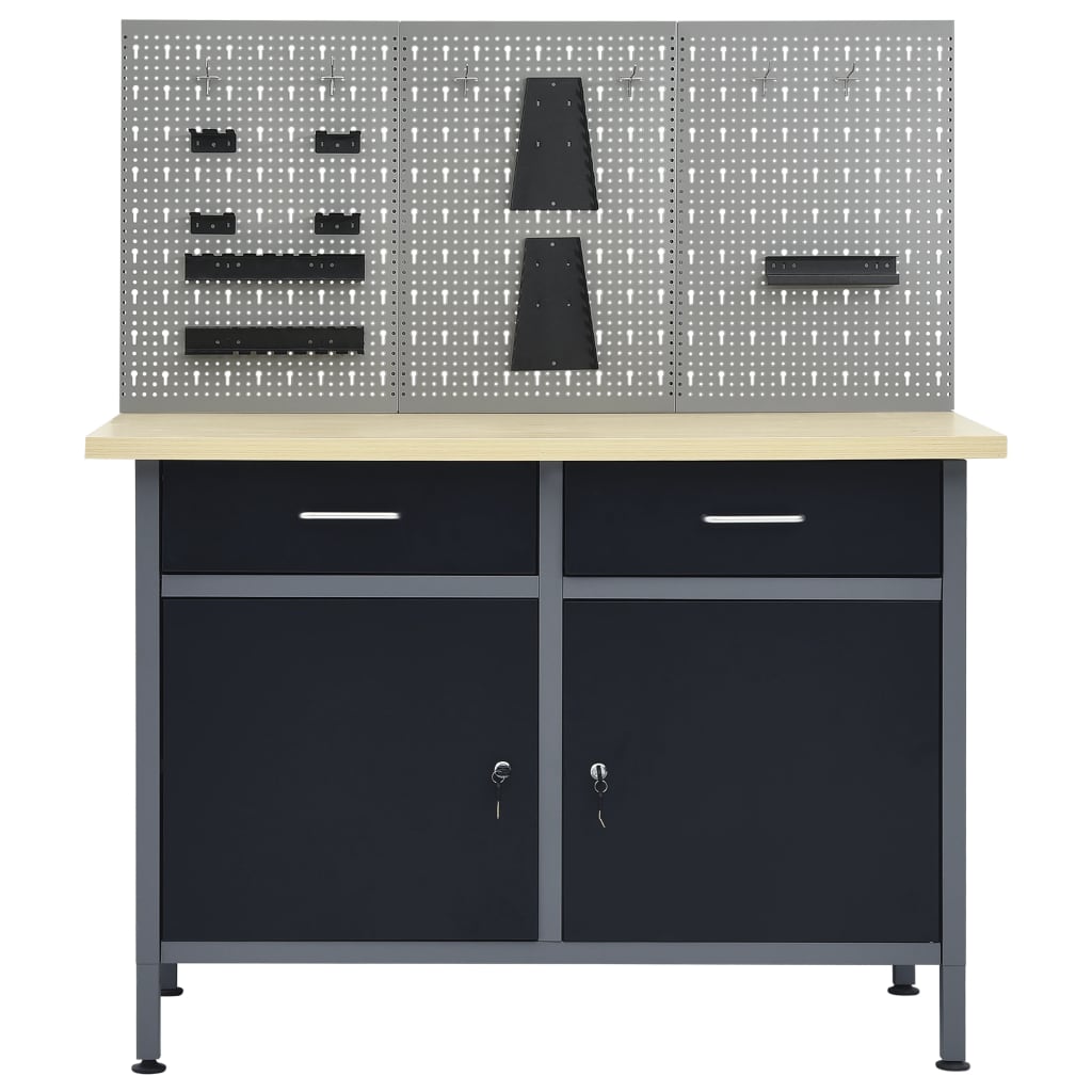 8719883919379_g_en_hd_2 vidaXL Workbench with Three Wall Panels - Image 4