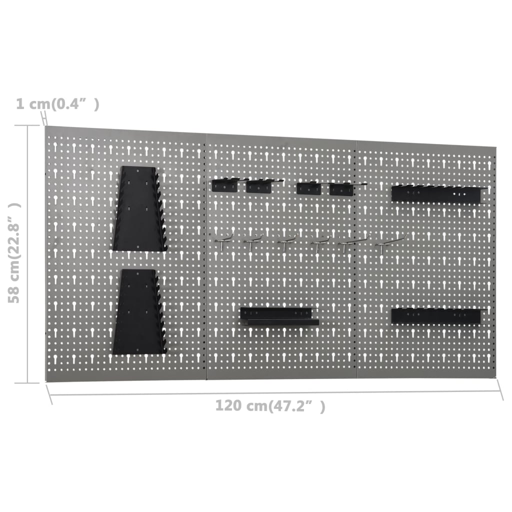 8719883919379_g_en_hd_3 vidaXL Workbench with Three Wall Panels - Image 5