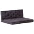 vidaXL Pallet Floor Cushions 2 pcs Cotton Black