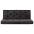 vidaXL Pallet Floor Cushions 2 pcs Cotton Black - Image 2