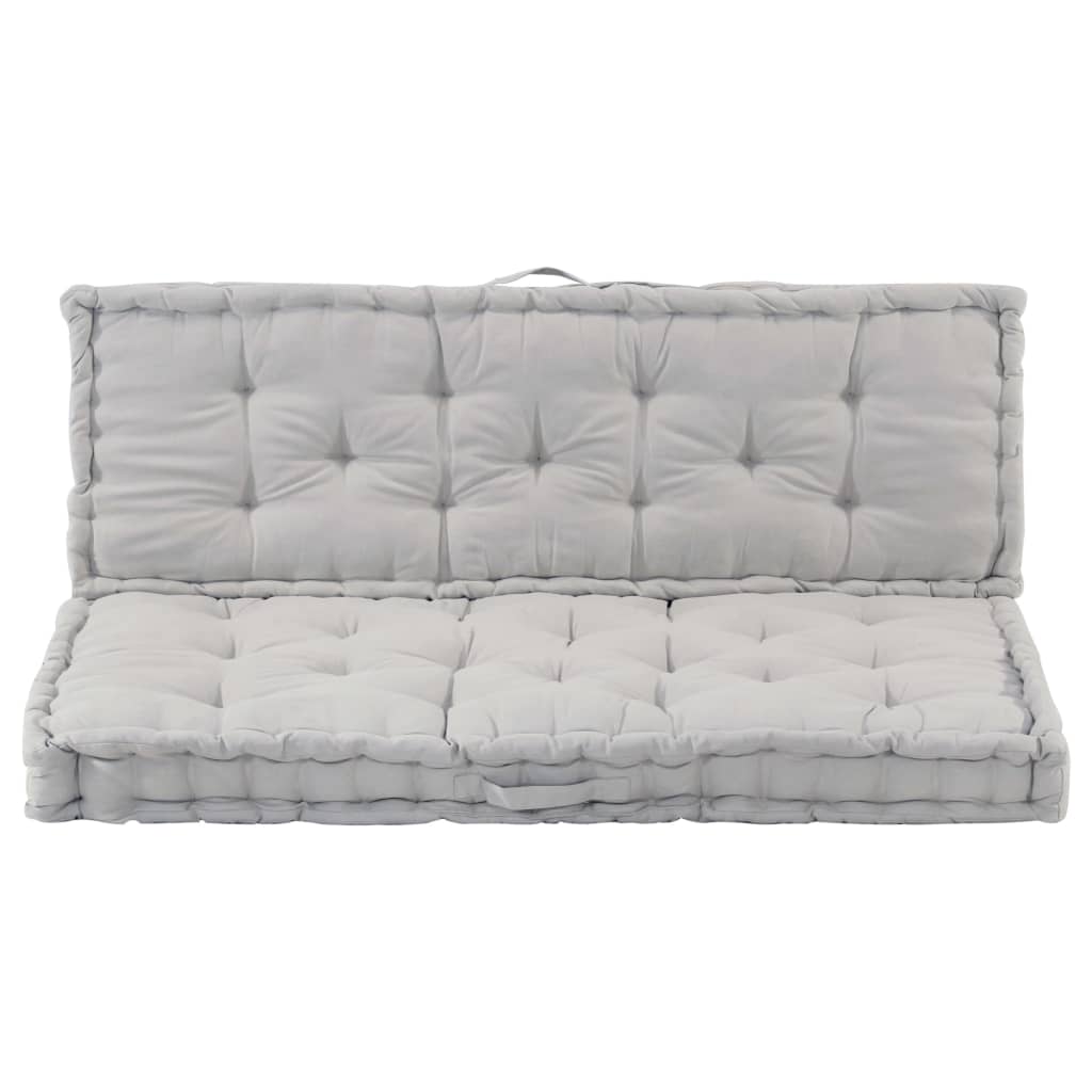 8719883970448_g_en_hd_1 vidaXL Pallet Floor Cushions 2 pcs Cotton Grey - Image 2