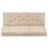 vidaXL Pallet Floor Cushions 2 pcs Cotton Beige - Image 2