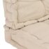 vidaXL Pallet Floor Cushions 2 pcs Cotton Beige - Image 9
