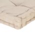 vidaXL Pallet Floor Cushions 2 pcs Cotton Beige - Image 10