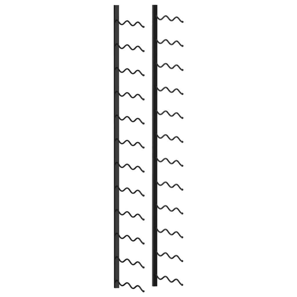 8719883978956_a_en_hd_1 vidaXL Wall-mounted Wine Rack for 24 Bottles Black Iron - Image 1