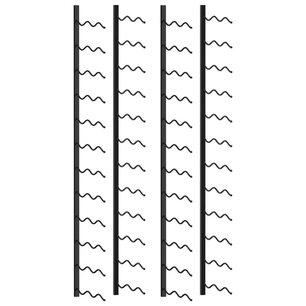 8719883978963_a_en_hd_1 vidaXL Wall-mounted Wine Racks for 48 Bottles 2 pcs Black Iron - Image 1