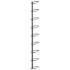 vidaXL Wall-mounted Wine Rack for 9 Bottles Black Iron - Image 3
